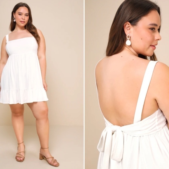 LULU's Bachelorette Engagement Bridal Shower Honeymoon Casual Mini Dress - Picture 5 of 7